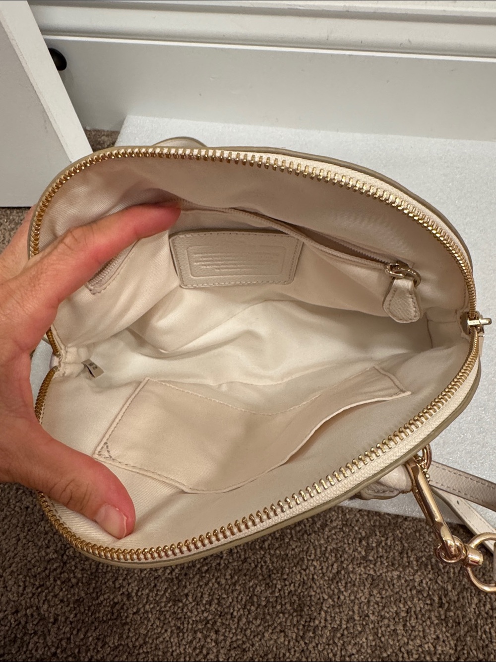 Coach Cora mini dome satchel crossbody bag with hangtag - Picture 9 of 9